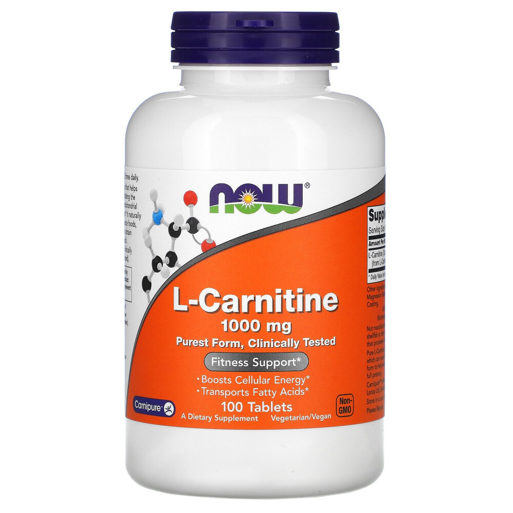 (아이허브) <b>나우푸드</b> L-<b>카르니틴</b> 1000mg 100정 해외직구