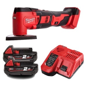 밀워키 M18 BMT-202 무선 멀티커터 18V 충전 공구 2.0Ah배터리 2개세트