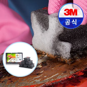 3M 수세미 스카치브라이트 강력 블랙 수세미 6입 (1개)