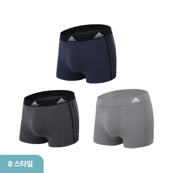 [아울렛특가] 아디다스 남성 톤온톤 심리스 드로즈 3매