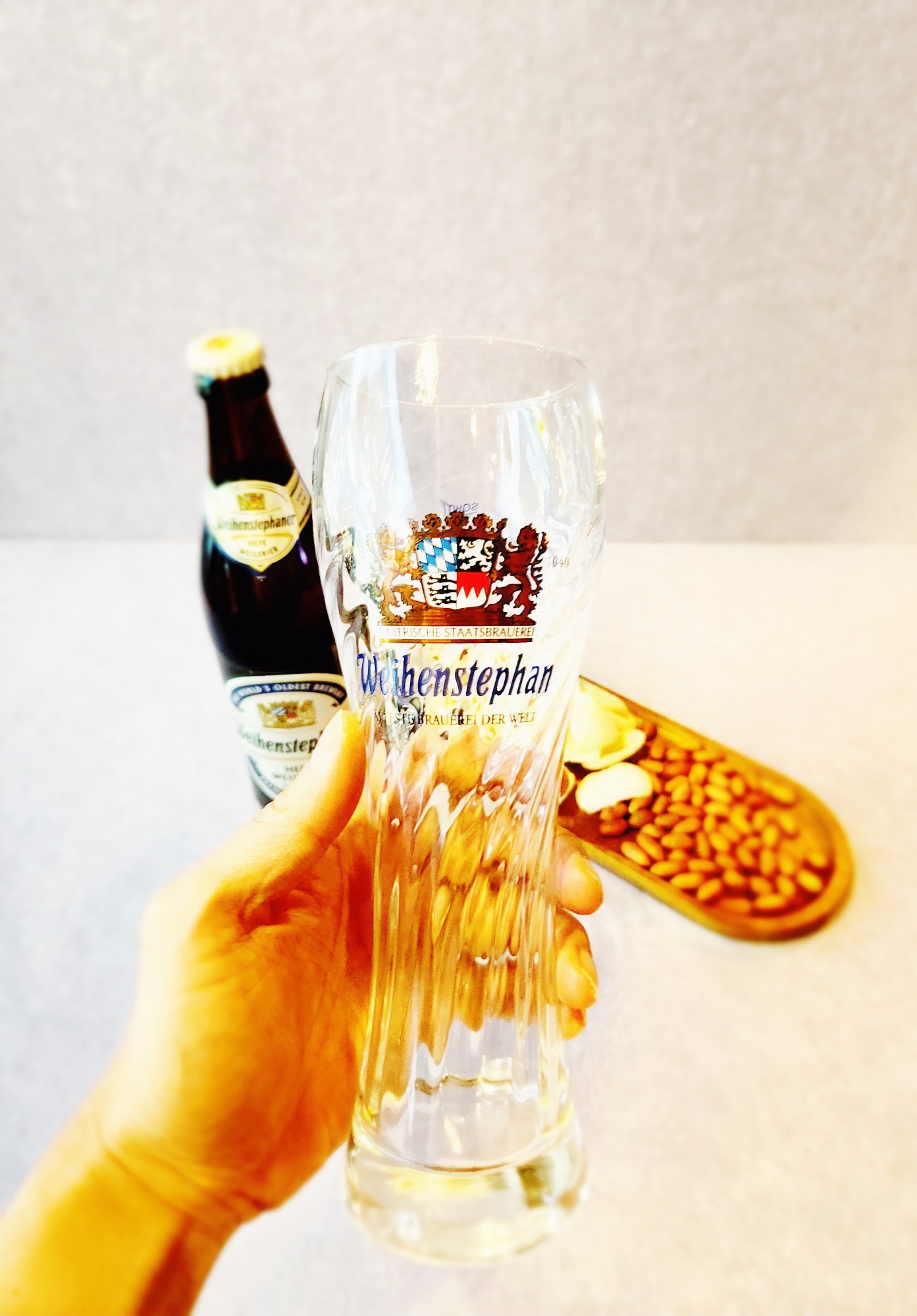 바이엔슈테판 맥주잔 500ml 예쁜수입맥주컵 호프잔 홈바 집들이선물