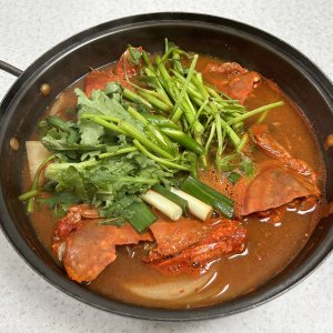 경영푸드 국내산 꽃게탕 밀키트(절단 꽃게 500g+야채세트+해물탕 소스)