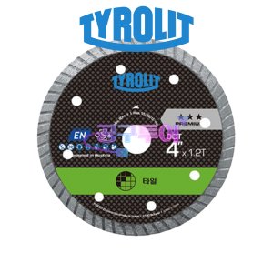 티롤릿 타일날 DCT 105mm 다이아몬드 터보날 DIY 앵글 그라인더날 절단석