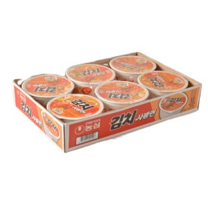 농심 김치사발면 86g 6입