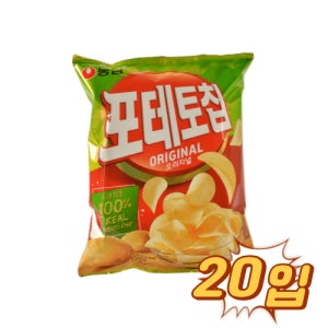 농심 포테토칩 오리지널 60g 20입