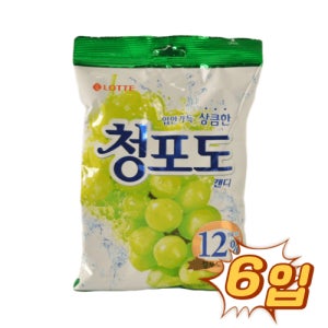 롯데 청포도 323g 6입