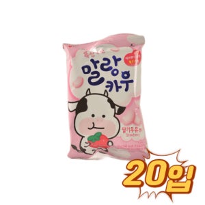 롯데 말랑카우딸기 79g 20입