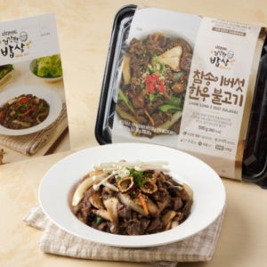 건강한밥상 밀키트 참송이버섯 한우 불고기