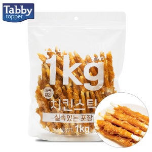 테비 사사미 강아지 대용량 육포 영양 간식 치킨스틱, 1kg, 1개