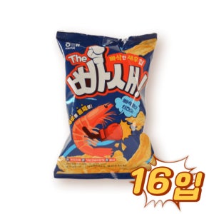 해태 빠새빠삭한새우칩 55g 16입