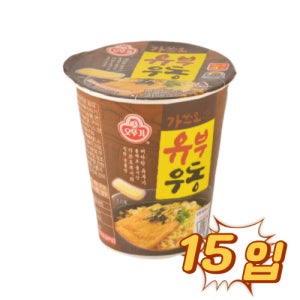 오뚜기 유부우동컵 62g 15입