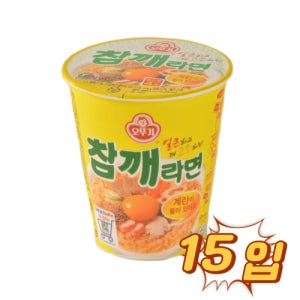 오뚜기 참깨라면 미니컵 65g 15입