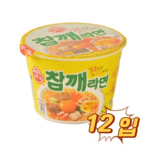 오뚜기 참깨라면큰컵 110g 12입