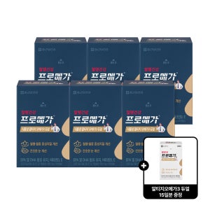 종근당건강 프로메가 식물성 알티지 오메가3 듀얼 60캡슐, 6개
