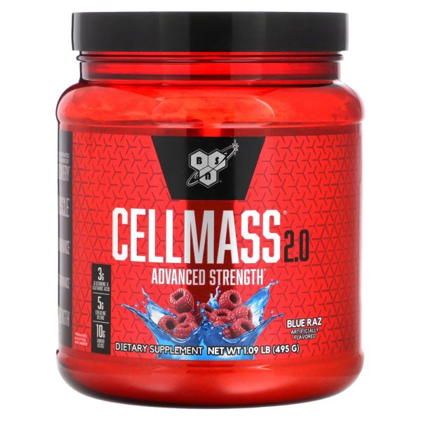BSN, 셀매스 2.0, 집중적인 운동 후 회복, 블루 라즈, 1.06 lb (485 g)