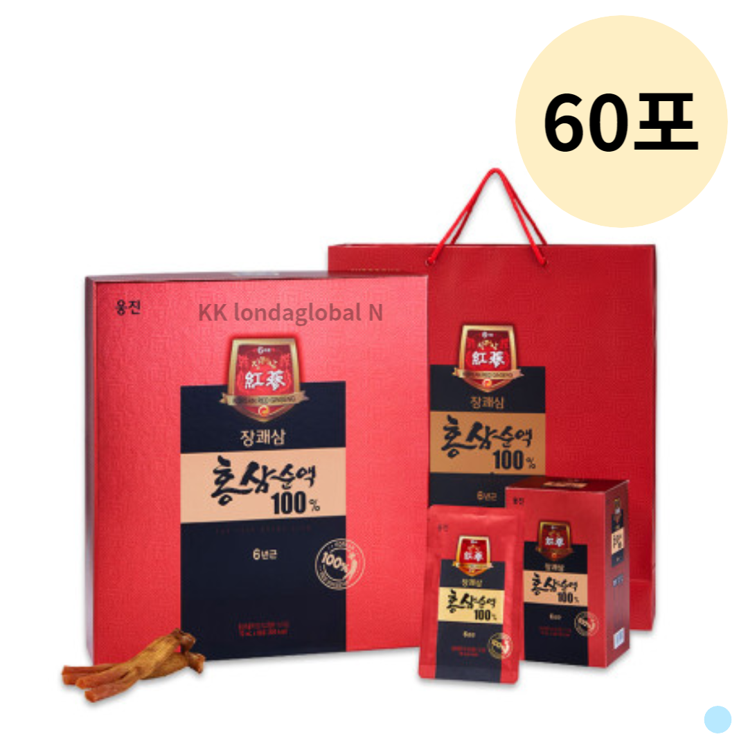 장쾌삼 <b>홍삼</b>순액 선물세트 파우치 음료 70mL 60포