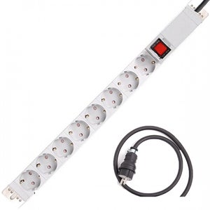 국산KS 8구 알루미늄 단자대 스위치 멀티탭 16A 3000W 10m, 1개