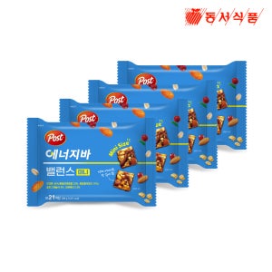 포스트 에너지바 미니 밸런스 11g, 21개입, 4개