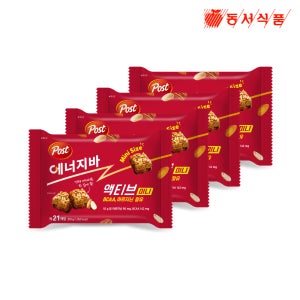 포스트 에너지바 미니 액티브 10g, 21개입, 4개