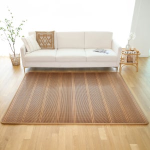 한일의료기 17mm 여름 대자리 특대형 쿠션매트 우드색상 침대 거실매트 180x230