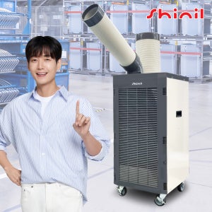 신일 SMA-PC3500G 1구 그레이 업소용 이동식 에어컨 창고 공장 산업용