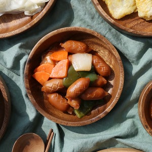 나무그릇 나무접시 우드 플레이트 통원목 원형 접시 14cm, 월넛