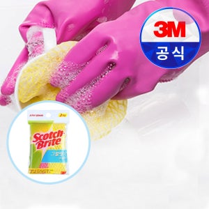 3M 수세미 그물 망사 수세미 2입 (1개)