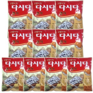 CJ제일제당 백설 멸치다시다 1kg X 10개