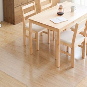 투명 체어매트 의자매트 바퀴 소음 흠집 스크래치 긁힘 방지 반투명 S 90x120cm