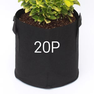 부직포화분 블루베리 그로우백 텃밭 대형 화분 블랙 D18 x H15 20개