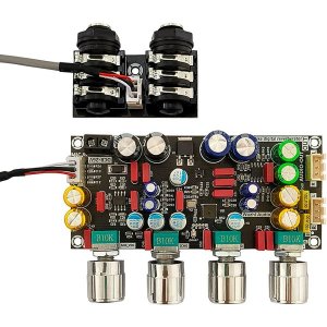 마이크 리버브 모듈 826V 광전압 이지 설치 하울링 방지 XH2.54 3PIN 노래방 보드 사운드 처리 플레이트 칩 블랙