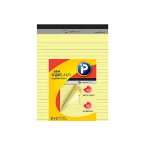 프린텍 리갈패드스티키노트LP150 8x6 150x203mm 50매