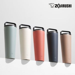 조지루시 심리스 핸들 캐리 보온병 보냉병 와이드 대용량 손잡이 군입대 물병