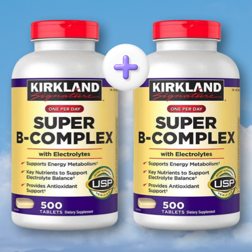 1+1 커클랜드 비타민B <b>슈퍼 B</b> <b>컴플렉스</b> 500정 2병 <b>수퍼비</b> 전해질