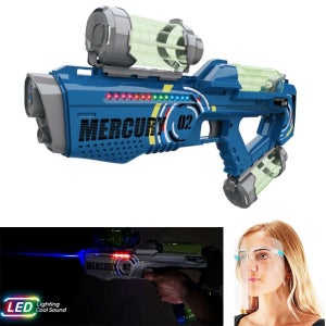 안경 블루 머큐리 LED 전동물총 자동물총 워터밤