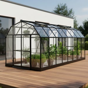 PC투명 폴리카보네이트 온실 유리 하우스 대형 245X490 조립식비닐하우스 무료방문설치