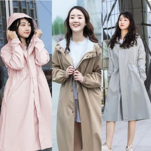 여성레인코트 우비 예쁜 여자 비옷