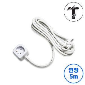 탭앤탭 1구 멀티탭 사각 연장선 5M 리드선 작업선 캠핑릴선