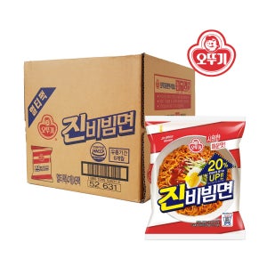 오뚜기 진비빔면 봉지라면 156g 32개 한박스