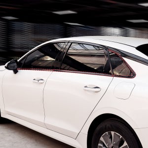 K5 DL3 페이스리프트 윈도우 하단 커버 몰딩 크롬 죽이기 튜닝 용품