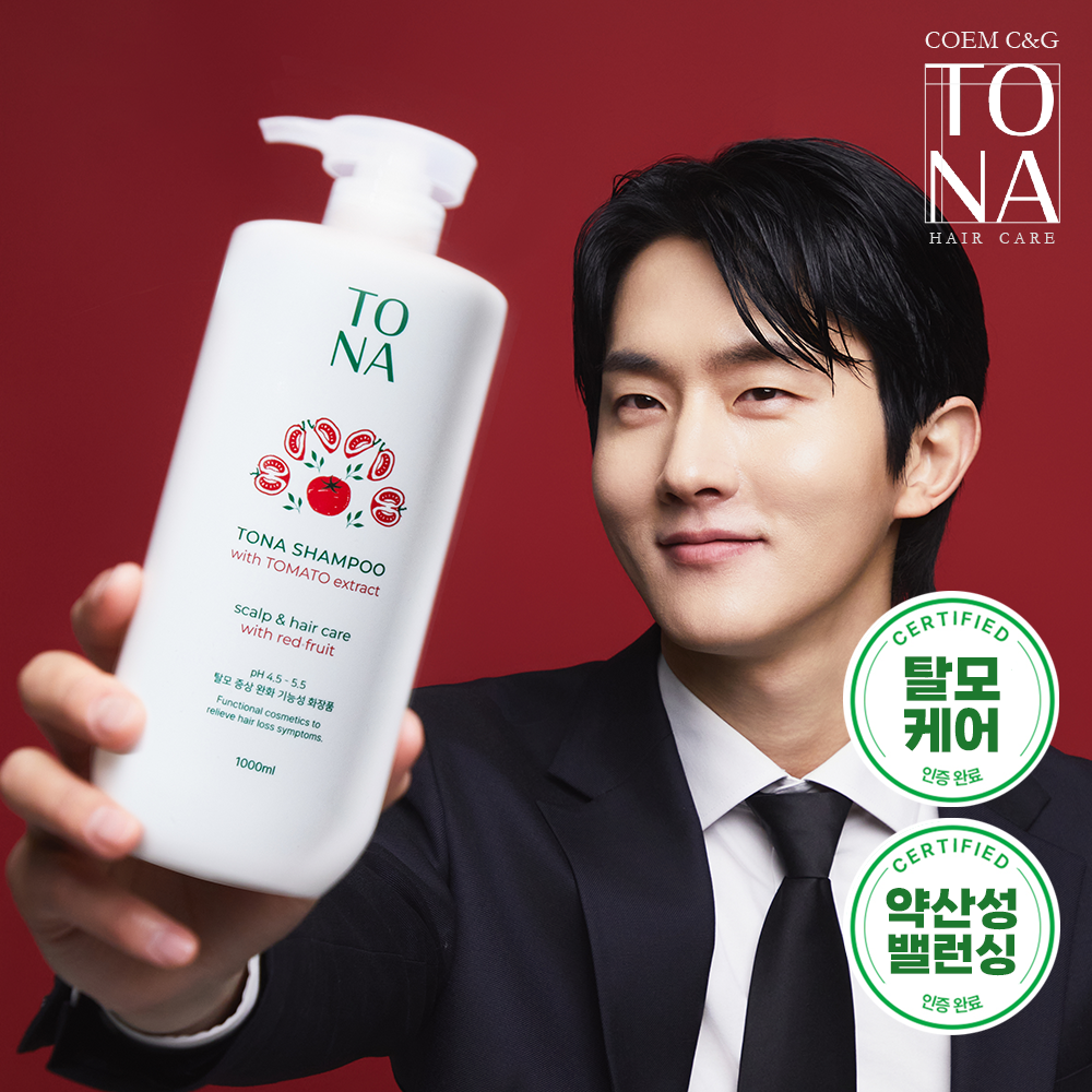 투나 약산성 샴푸 <b>탈모</b>완화 모발뿌리볼륨개선 토마토샴푸 1000ml