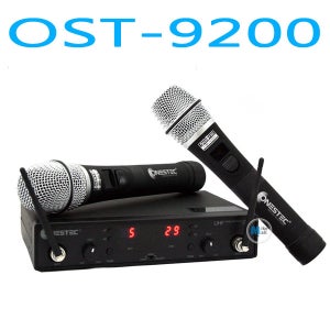 OST-9200 ONESTEC 2CH WIRELESS MIC 900MHZ 64CH 가변
