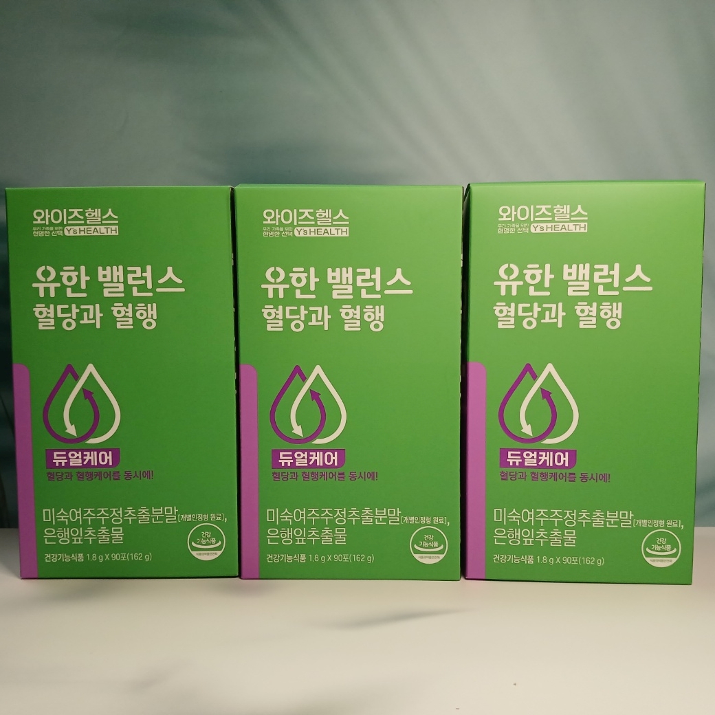 혈당과혈행동시케어 유한밸런스혈당과혈행 미숙여주추출물