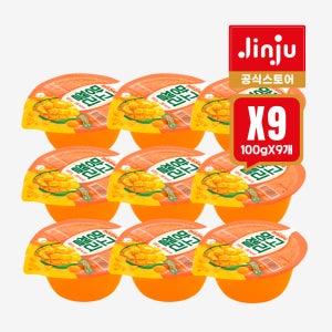 (세트) 진주햄 천하장사 망고젤리 100g X 9개 나타드코코 비타민C 푸딩젤리