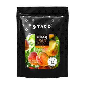 타코 제로슈가 복숭아 아이스티 파우더 1kg 1박스 12개