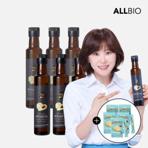 올바이오 엑스트라버진 아보카도 오일 250ml 6병 세트 냉압착 피토스테롤 올레산