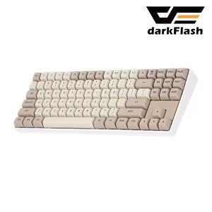 다크플래쉬 darkFlash GD87 유무선 기계식 밀크 브라운 87키 리시버 컴팩트 키보드