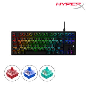 하이퍼엑스 알로이 오리진 코어 PBT RGB 기계식 매크로 커스텀 게이밍 키보드 축3종택1