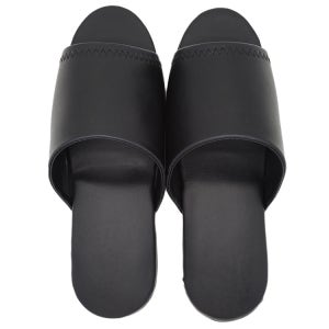 고급 호텔 객실화 실내화 판촉물 슬리퍼 블랙 일반형 레자 2중쿠션 국내제조