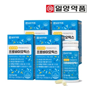 일양약품 장건강에 프로바이오틱스 500mg 30캡슐 4개 (4개월분)